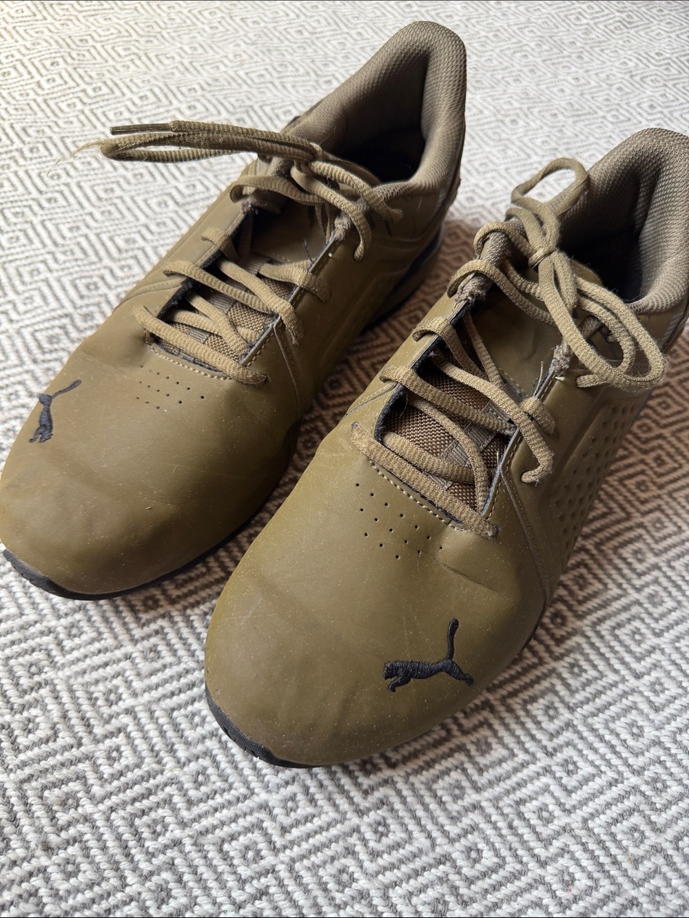 Puma Men’s Olive Athletic Sneakers